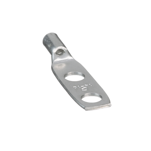 Mayer-DDS-Pan-Lug™ LCD10-14A-L Comp. Lug, Tin Plt Cu, Two 1/4" Stud, 0.63" Spacing, PK50-2
