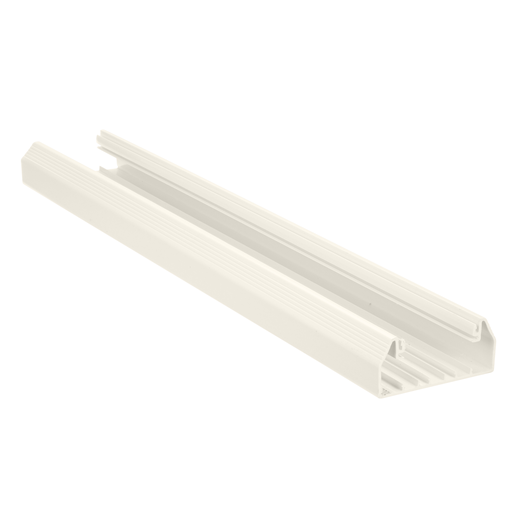 Product image for Panduit T70BWH8 Surface Raceway, T-70 Base, 8 ft, White
