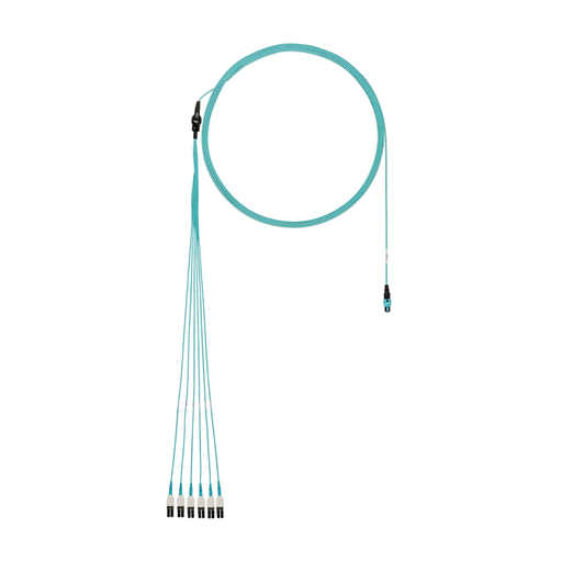 Product image for Panduit FX8RP7NUSQNF035 OM3, 8-Fiber, Harness, MPO-LC, 35ft
