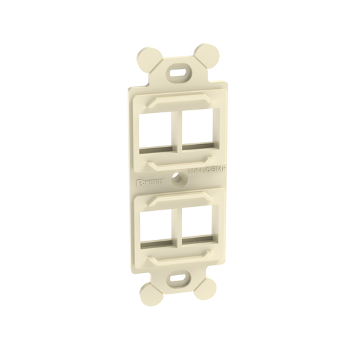 Mayer-DDS-NetKey® Adapter, 4-Port, Electric Ivory, 106 NEMA Style-1
