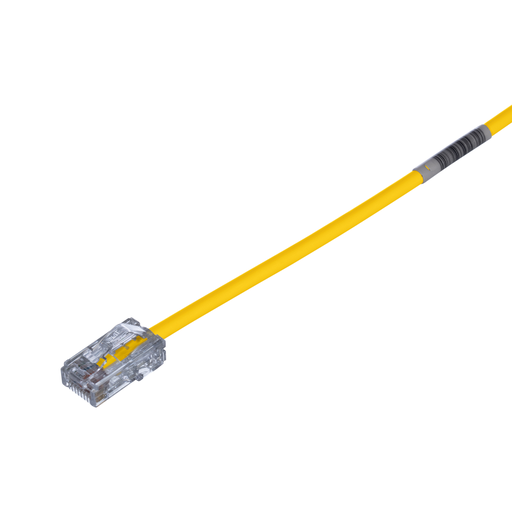 Cat 5e 28 AWG UTP Copper Patch Cord, 1 ft, Yellow