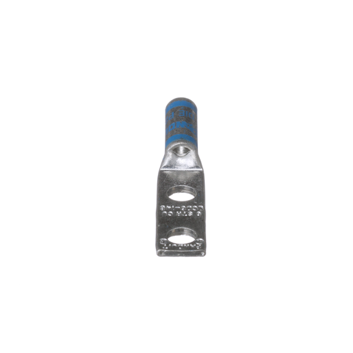 Pan-Lug™ LCD6-14B-L Comp. Lug, 6, Tin Plt Copper, Two 0.25" Stud, PK50