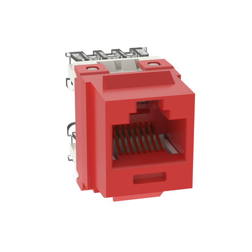 Product image for Panduit NK688MRD NetKey Cat 6 Punchdown Jack, Red