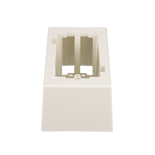 Surface Raceway, Low Voltage Junction Box, 1-gang, Off White