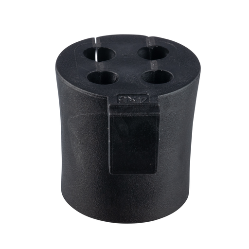 Product image for Panduit CEG-05X4 Cable Entry Grommet, 4-line, Medium, 0.20", Black TPE, 4 PC