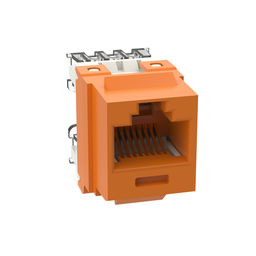 Mayer-DDS-NetKey Cat 6 Punchdown Jack, Orange-1