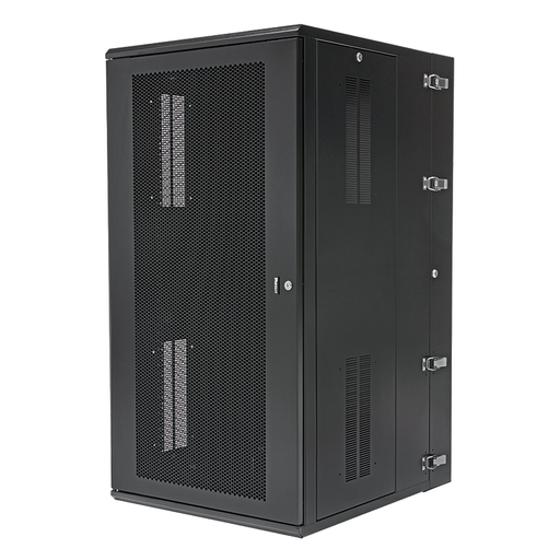 Product image for Panduit PZWMC2630P Wall Mount Cabinet, 26RU, 30" Depth, Perforated Door, Black