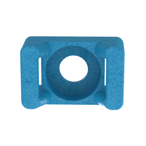 TM3S10-C76 Cable Tie Mount, Aqua, ETFE, 0.86x0.61", #10 Screw, PK100