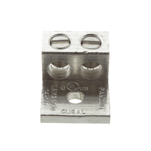 Pan-Lug™ LAM2A1/0-14-Q Al Mech,1/0,Tin Plt,1 hole,1/4" Stud,PK25
