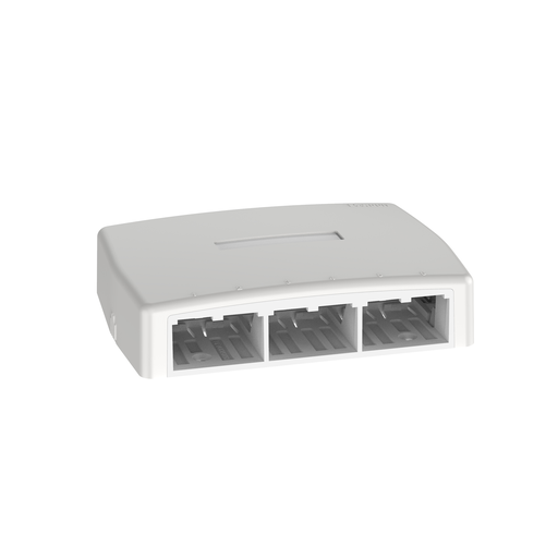Mayer-DDS-Mini-Com® Surface Mount Box, 6 Port, Off White-1