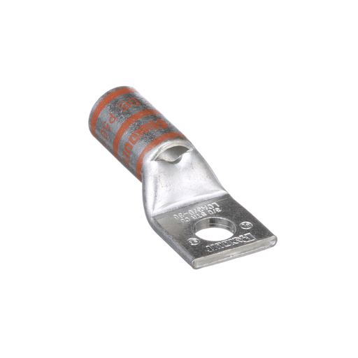 Mayer-DDS-Pan-Lug™ LCA3/0-38-X Comp. Lug, 3/0, Tin Plt Copper, Strt, One 3/8" Stud, PK10-2