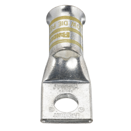 Pan-Lug™ LCAF4/0-12-X Comp. Lug, 4/0, Flare, Tin Plt Copper, Strt, One 1/2" Stud