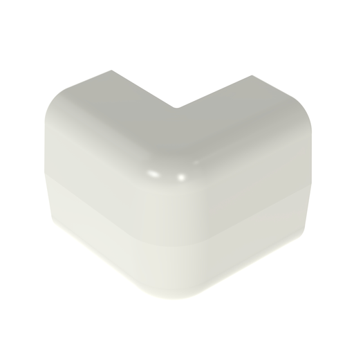 Mayer-DDS-Surface Raceway, LD5 O/S Corner Fitting, Low Voltage, Off White-1