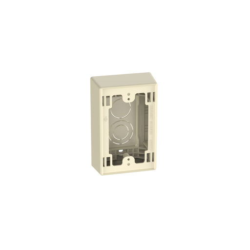 Product image for Panduit JBP1FSEI Surface Raceway, Power Rated Junction Box, S/G 2-pc, Snap, Elec Ivory