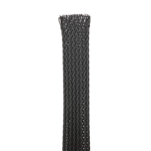 SE50PSC-CR0 Fray Resistant Sleeving, Black, PET, 0.5" Nom Dia., 100', PK1