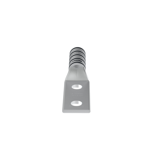 Pan-Lug™ LCC350-12W-X Comp. Lug, 350, Window, Tin Plt Copper, Strt, Two .5" Stud