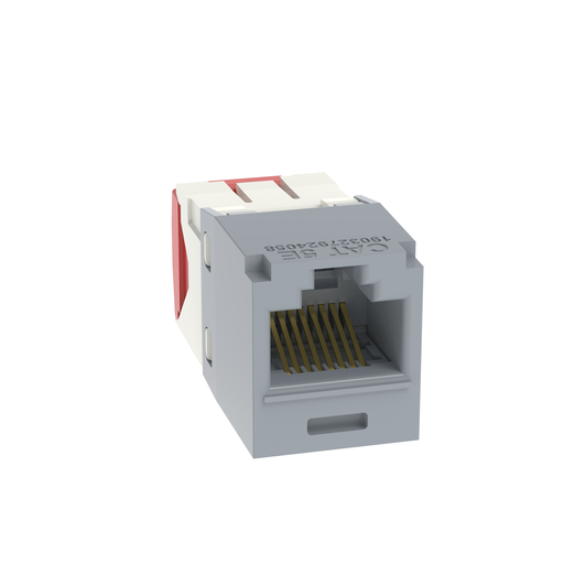 Mayer-DDS-Mini-Com® UTP RJ45 Cat 5e TG Jack Module, Int'l Gray-1
