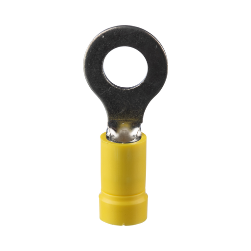 Mayer-DDS-StrongHold™ EV10-14RB-Q Ring Terminal, Yellow, Vinyl, 23/100" Stud, 12-10 AWG-1