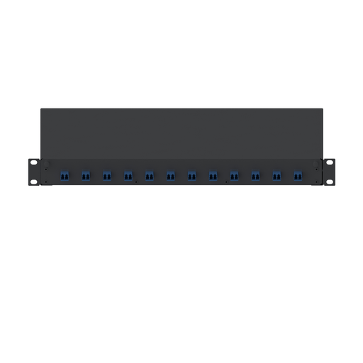 Product image for Panduit FD1W12BUDLCZ Fiber Drawer, 12 LC Duplex Adapters, Blackue
