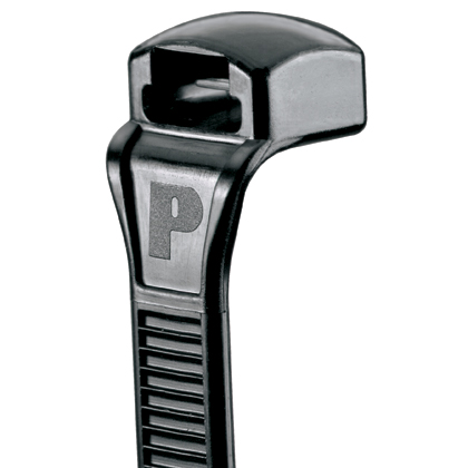 Contour-Ty® CBR2S-M30 Contour Cable Tie, Black, High Heat PA6.6, 7.6"L, 50lb