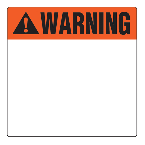 Product image for Panduit C400X400A51 Polyester Adhesive Label, 4" W x 4" H, WARNING Header, Legend Arc Flash and Shock Hazard, Orange Header with Black on White, 250 Labels per roll, 1 Core