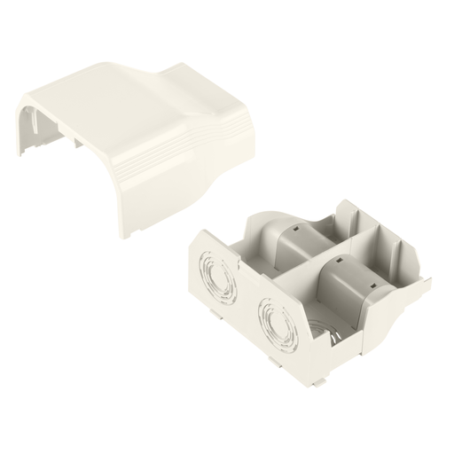 Product image for Panduit T70EEWH Surface Raceway, T-70 Entrance End, White