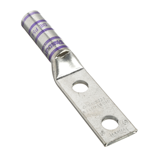 Mayer-DDS-Pan-Lug™ LCCX4/0-12-X Comp. Lug, 4/0, Flex, Tin Plt Copper, Strt, Two 1/2" Stud-2