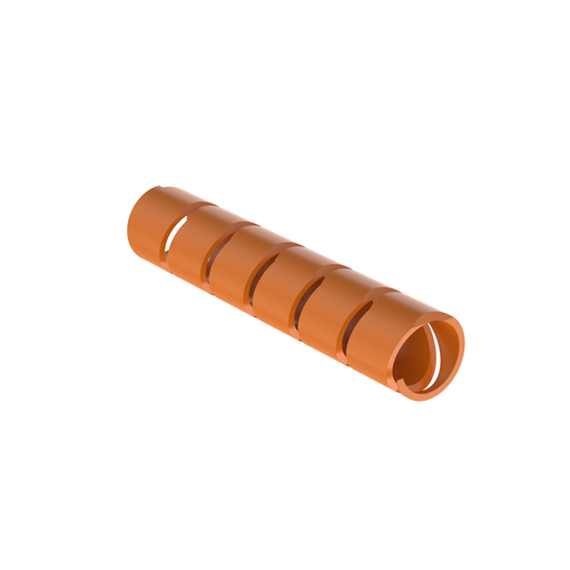 T25F-C3Y Spiral Wrap, Orange, PE, 0.1875" Min Dia., PK1