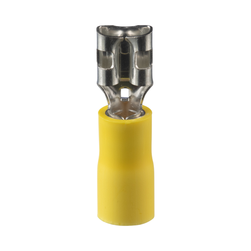 Product image for Panduit EDV10-250K-Q Disconnect, Yellow, Vinyl 0.13"x1.03"x0.3", 12-10 AWG