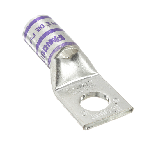 Mayer-DDS-Pan-Lug™ LCA4/0-12-X Comp. Lug, 4/0, Tin Plt Copper, Strt, One 1/2" Stud, PK10-2