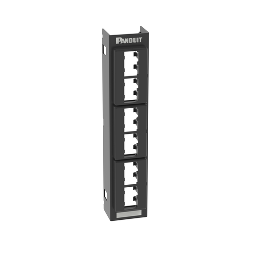 Mayer-DDS-Mini-Com®, Flat,Unshielded, Patch Panel for 89D, 12 Port, Black-1