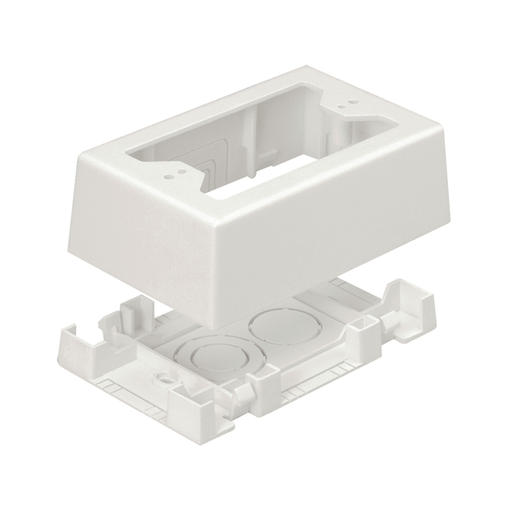 Surface Raceway, Low Voltage Junction Box, Off White
