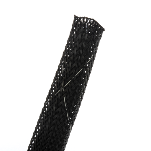 Expandable Sleeve, Expands: 0.75", Size 0.25", Polyester, Black