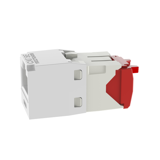 Mayer-DDS-Mini-Com® UTP RJ45 Cat 5e TG Jack Module, White-1