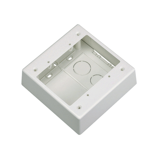 Product image for Panduit JBP2IW Double-Gang Power Rated 2-Piece Outlet Box