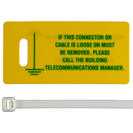 Mayer-DDS-LTYK Label Kit, Poly Cardstock, Green/Yellow, 1.38"x2.75", PK1-1