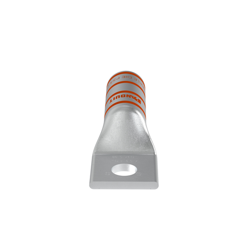 Mayer-DDS-Pan-Lug™ LCB4/0-38-X Comp. Lug, 4/0, Long, Tin Plt Copper, Strt, One 3/8" Stud-1