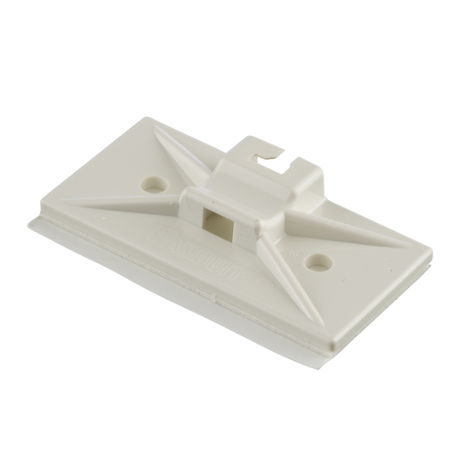 Product image for Panduit SMS-A-C Cable Tie Mount, Snap-In, Adh., WH