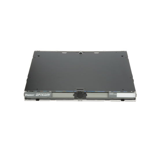 Mayer-DDS-Opticom® Rack Mount Enclosure, Black, 1 RU, 3 FAP/Cassette Slots-2