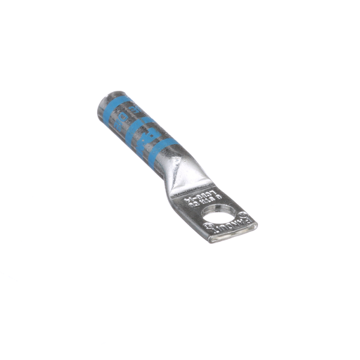 Mayer-DDS-Pan-Lug™ LCB6-14-L Comp. Lug, 6, Long, Tin Plt Copper, Strt, One 1/4" Stud, PK50-2