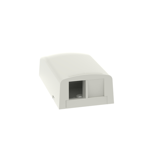 Mayer-DDS-NetKey® Surface Mount Box, 2-Port, Plenum, International White-1