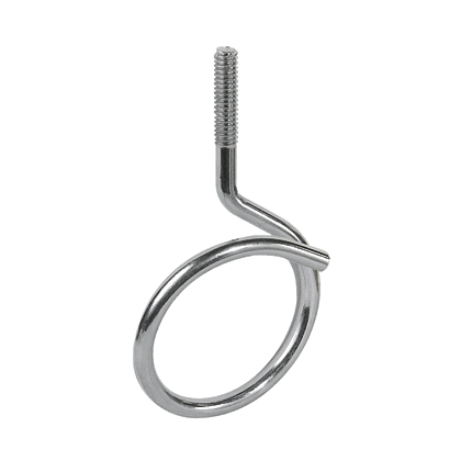 StrongHold™ BR-2.0-1/4-20 Bridle Ring, Silver, LC Steel/Zinc Electroplate, 3.89"