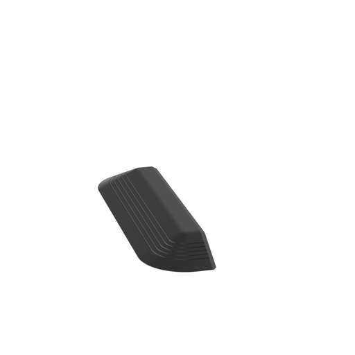 Product image for Panduit AFR4ECBL Above Floor Raceway End Cap Fitting, Black