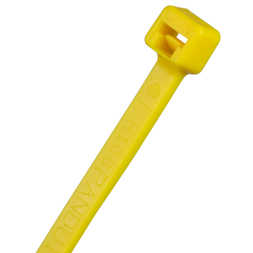 Product image for Panduit PLT4S-C4Y Cable Tie, 14.5"L (368mm), Standard, Nylon, Yellow