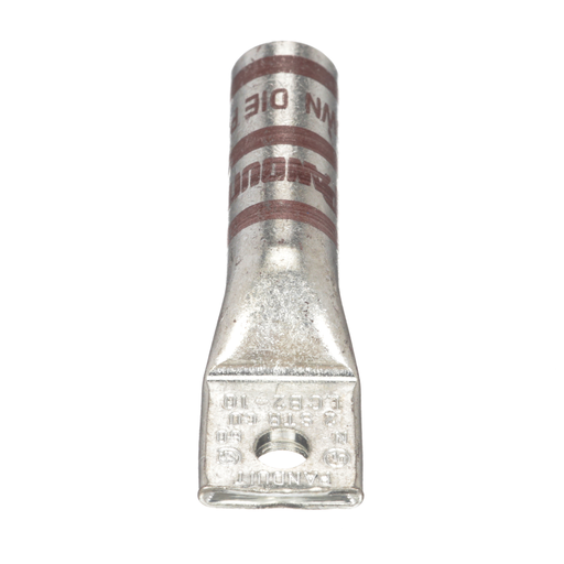 Uninsulated Lug, #2, Tinned Plated Copper, Brown