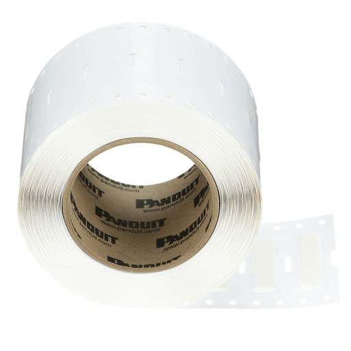 H050X044H1T Heatshrink, PO, White, Mil Grade, 2000 Lbls, TT, 0.44"x0.5"