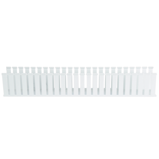 Duct, 4.10"x6'x3.25", Wide Slot Wall, Lead-free PVC, White