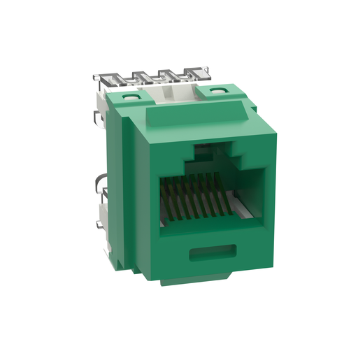 Mayer-DDS-NetKey Cat 6 Punchdown Jack, Green-1
