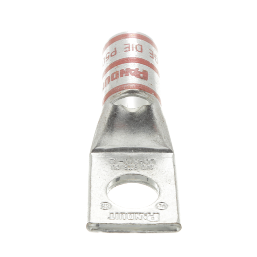 Mayer-DDS-Pan-Lug™ LCA3/0-12-X Comp. Lug, 3/0, Tin Plt Copper, Strt, One 0.5" Stud, PK10-1