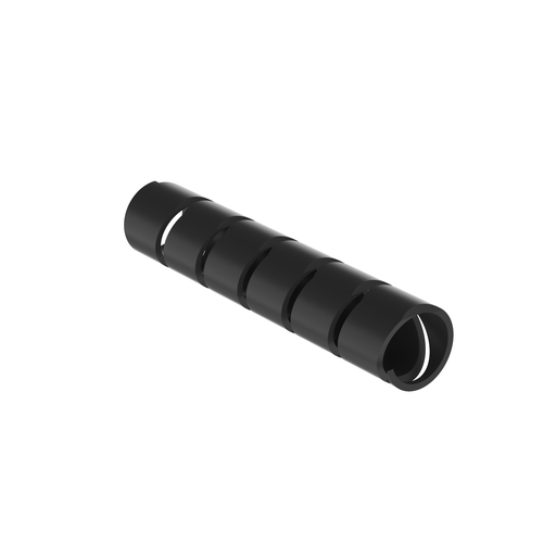 T62F-C0 Spiral Wrap, Black, UV PE, 0.5" Min Dia., PK1
